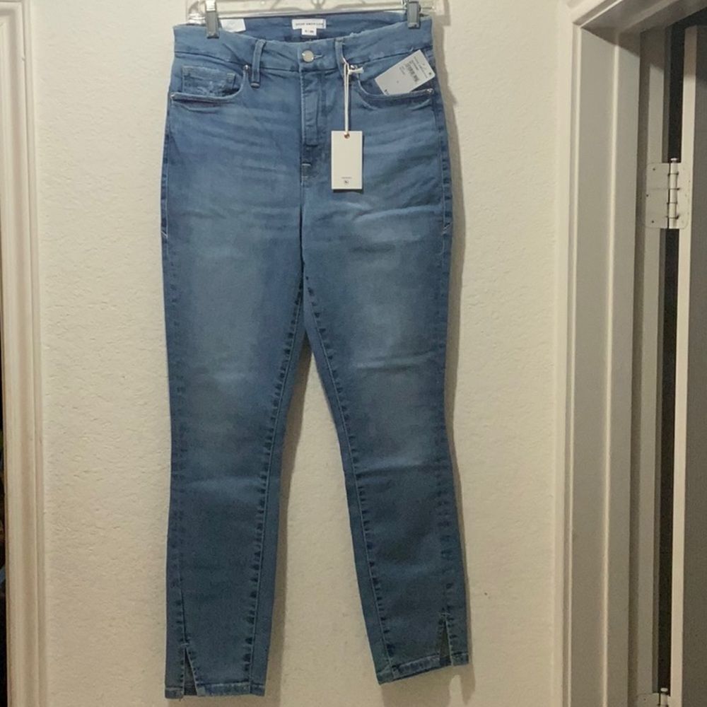 New Good American Good Legs Crop Jeans | Size 6/28
